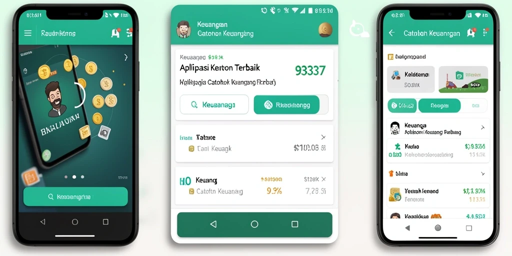 Antarmuka aplikasi 93337 menampilkan grafis catatan keuangan yang intuitif.