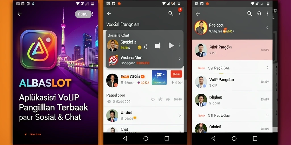 Tampilan antarmuka aplikasi VoIP Panggilan ALBASLOT yang menarik dan fungsional.