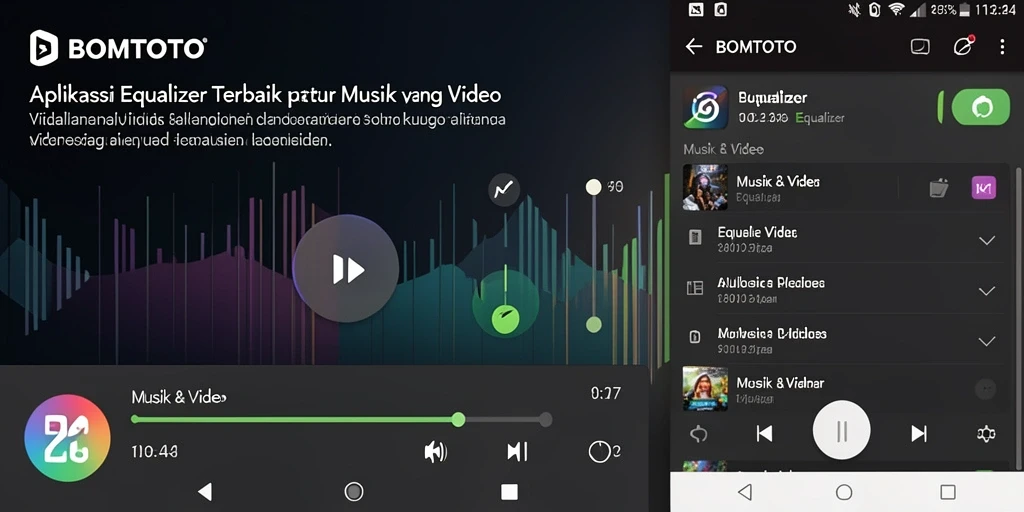 Antarmuka user-friendly BOMTOTO untuk kontrol equalizer.