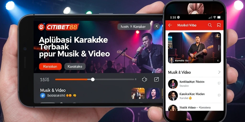 Tampilan antarmuka CITIBET88 yang memukau saat karaoke.