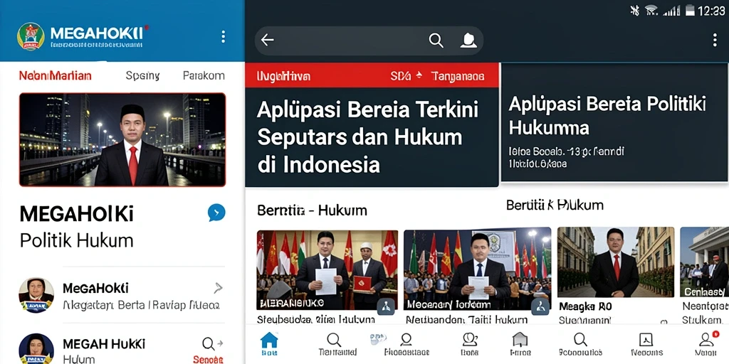 Tampilan antarmuka aplikasi MEGAHOKI yang intuitif dan mudah digunakan.
