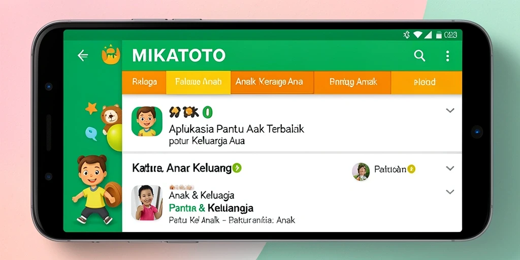 Screenshot utama MIKATOTO menampilkan fitur pelacakan anak yang mudah dipahami.