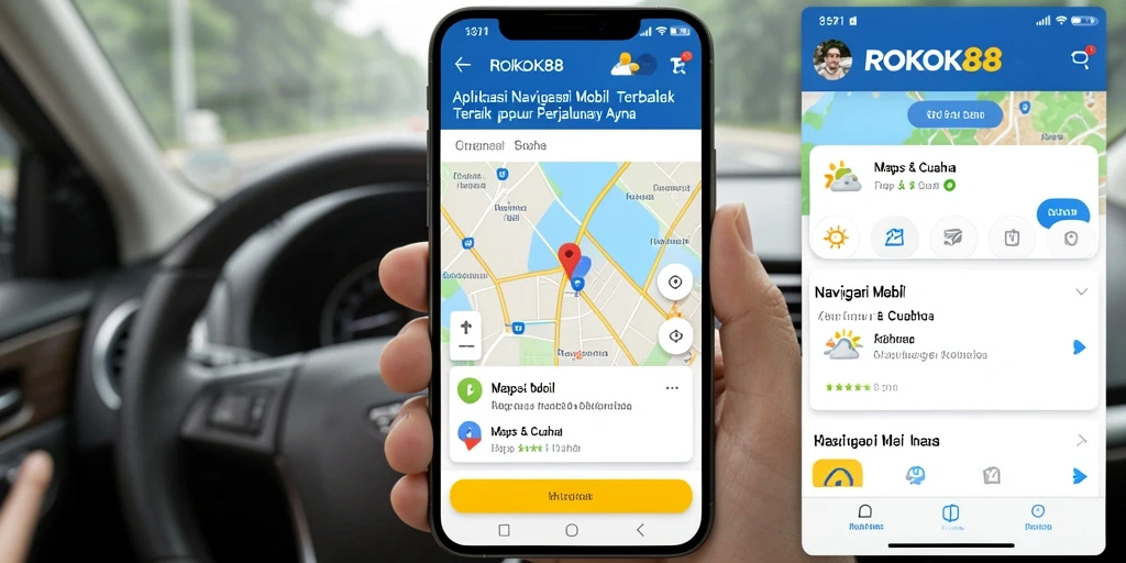 Antarmuka ROKOK88 menampilkan navigasi dan cuaca terkini dengan jelas.