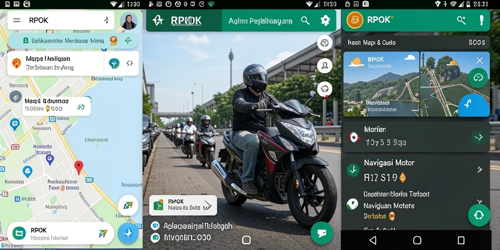 Antarmuka RPOK yang sederhana dan informatif untuk navigasi motor.