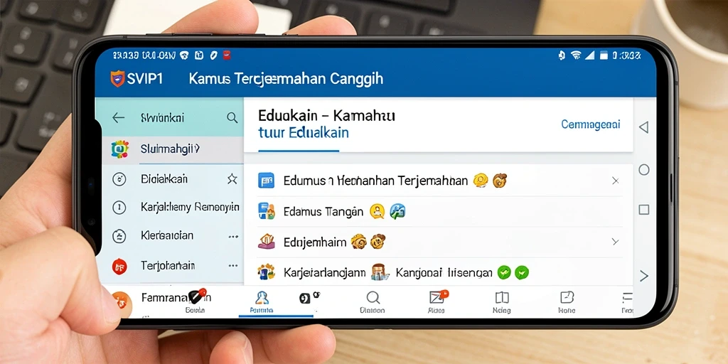 Menampilkan antarmuka pengguna SVIP1 yang menarik dan fungsional.